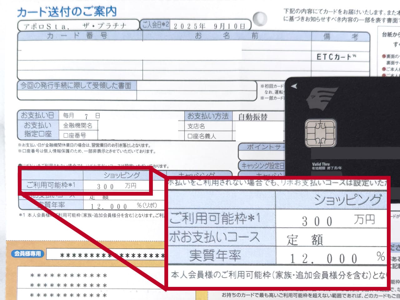 最初の利用限度額