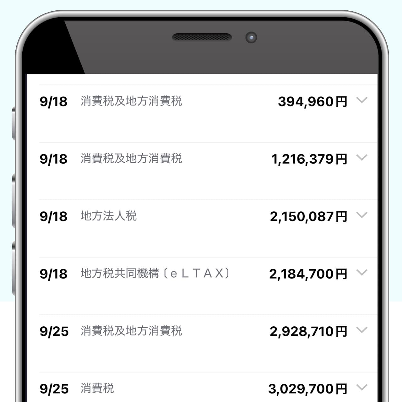 支払った税金の一覧