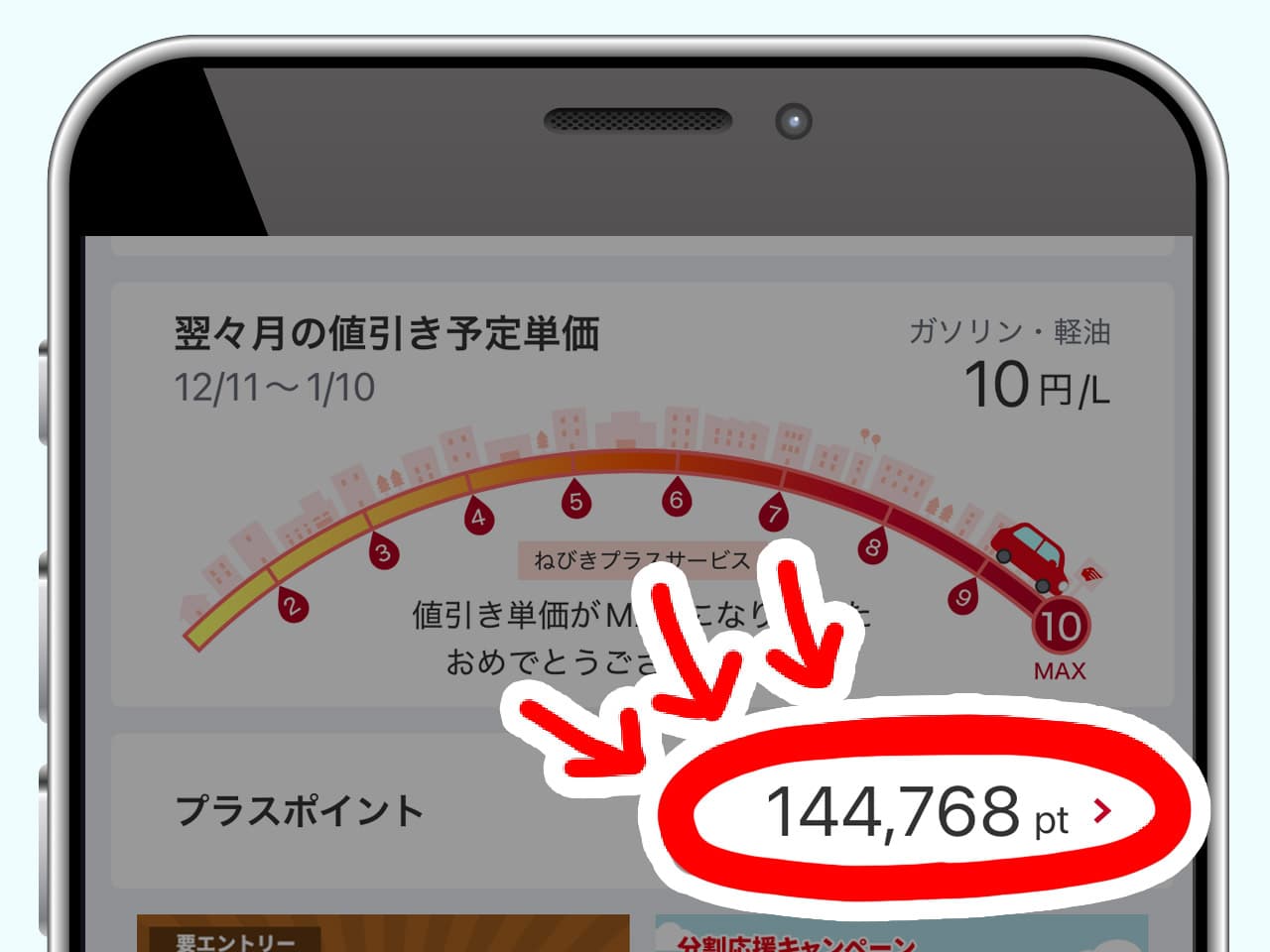 貯まったポイント