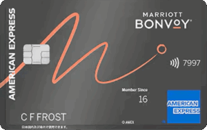 Marriott Bonvoyアメックスカードの券面