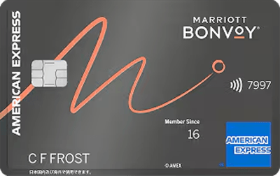 Marriott Bonvoyアメックスカードの券面