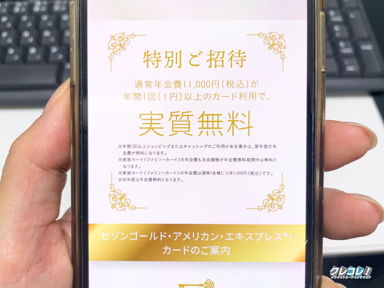 紹介からの入会限定でセゾンゴールド・アメックス・カードが年会費実質