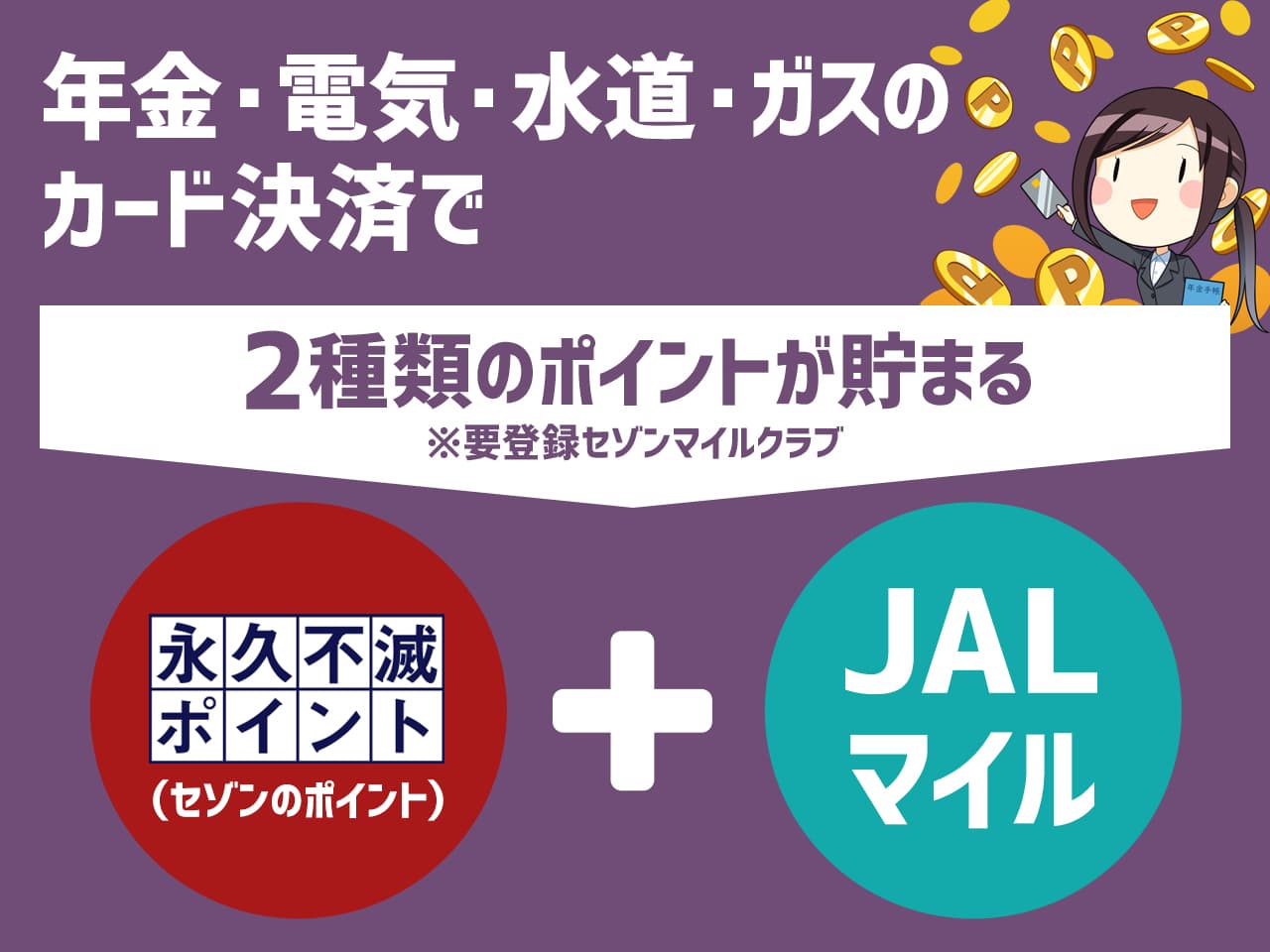 年金・税金・所得税・自動車税の決済でポイントが貯まる