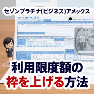 セゾンプラチナ(ビジネス)アメックスの限度額を上げる方法の解説！限度額は1200万円も可能