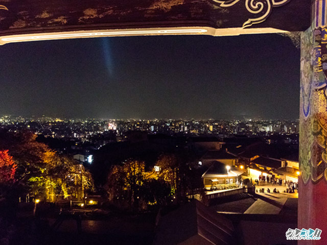 西門から見える京都の夜景