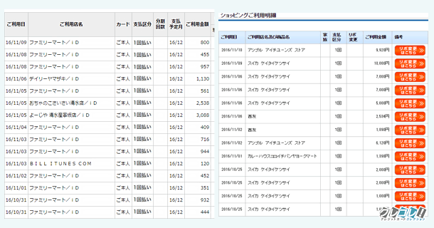 Apple Pay利用履歴