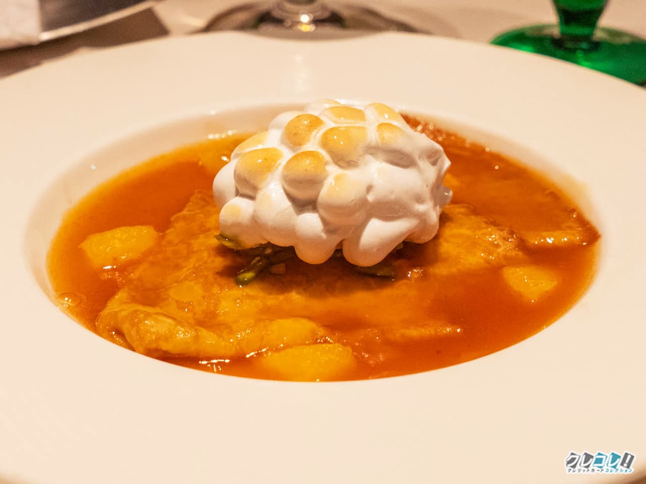 クレープシュゼット アイスクリーム添え ~煌めく炎の演出~