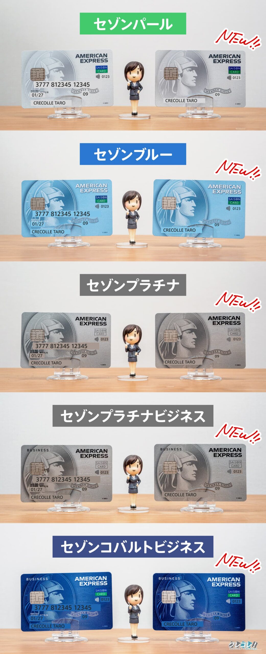 2024年5月に一部のセゾンアメックスカードの券面デザインが