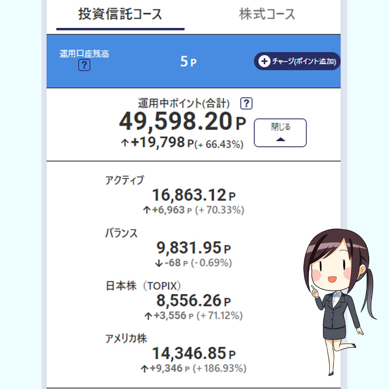 セゾンカードのポイント運用に29,800ポイントを預けてみたら減っ セゾンカードのポイント運用に29,800ポイントを預けてみたら減っ