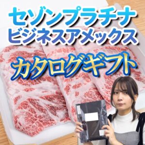 セゾンプラチビジネスアメックスを使っているともらえるカタログギフトってなに？もらえる条件や内容を紹介