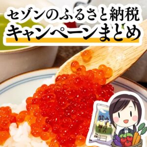 開催中のセゾンのふるさと納税のキャンペーン
