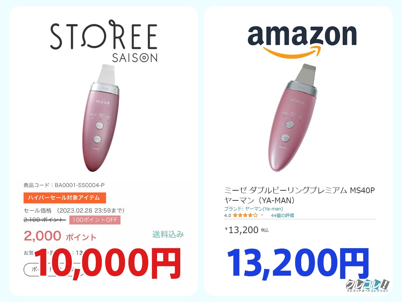 Amazonとの比較